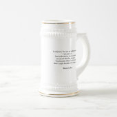 Luther Quote Beer Stein Bierglas (VorderseiteRechts)