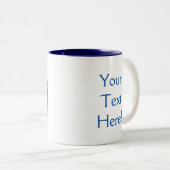 Luther Rose Embossed Look Zweifarbige Tasse (VorderseiteRechts)