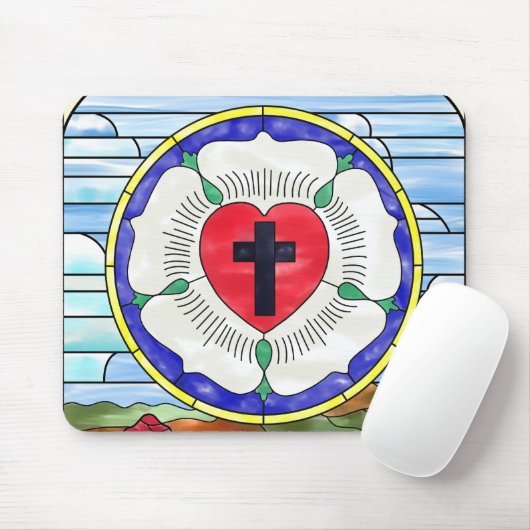 Luther Rose Glasmuskeln Mousepad (Mit Mouse)