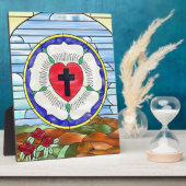 Luther Rose Glass Window Fotoplatte (Seite)