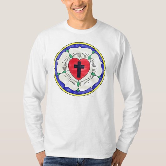 Luther Rose Glass Window T-Shirt (Vorderseite)