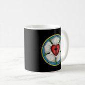 Luther Rose Siegel Lutheran Symbol Christlich Cros Kaffeetasse (VorderseiteRechts)