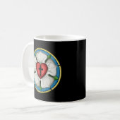 Luther Rose Siegel Lutheran Symbol Christlich Cros Kaffeetasse (Vorderseite Links)
