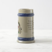 Luther Rosen-römisches Wappen Bierglas (Mittel)