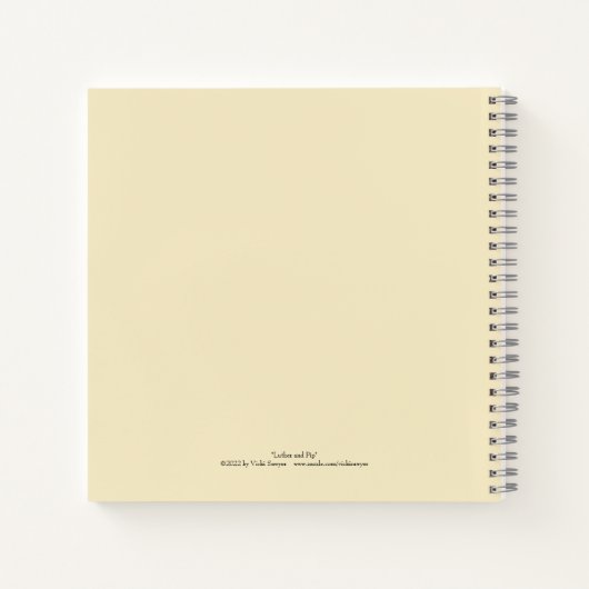 Luther und Pip Notebook Notizblock (Rückseite)