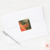 Luther vor Kardinal Cajetan Quadratischer Aufkleber (Umschlag)