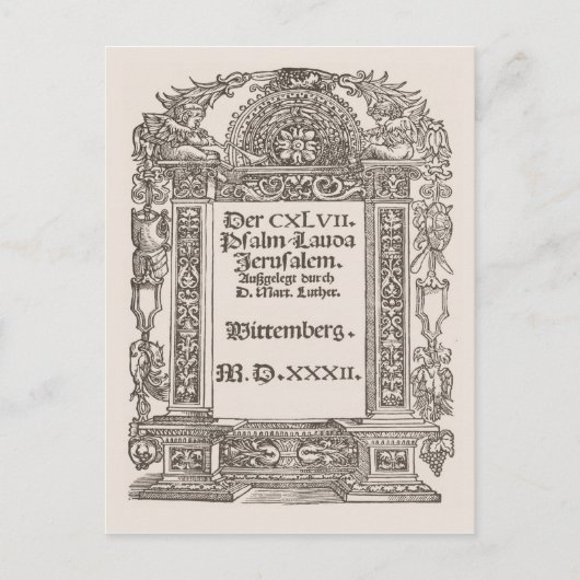 Luther, Wittemberg, 1532 Postkarte (Vorderseite)