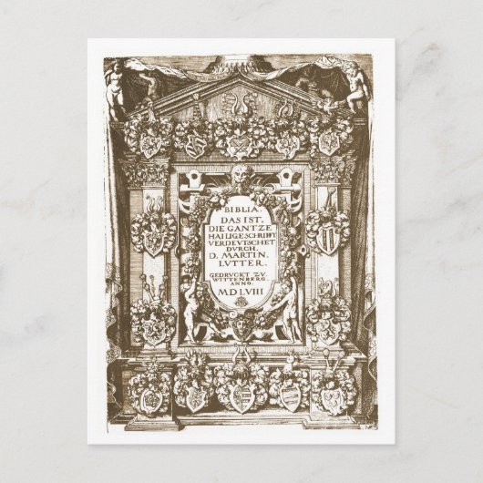 Luther Wittenberg 1558 Postkarte (Vorderseite)