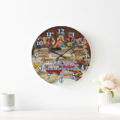 Lutheran Last Supper Potluck Große Wanduhr (Zuhause)