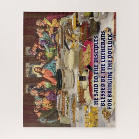Lutheran Last Supper Potluck  Puzzle (Vertikal)