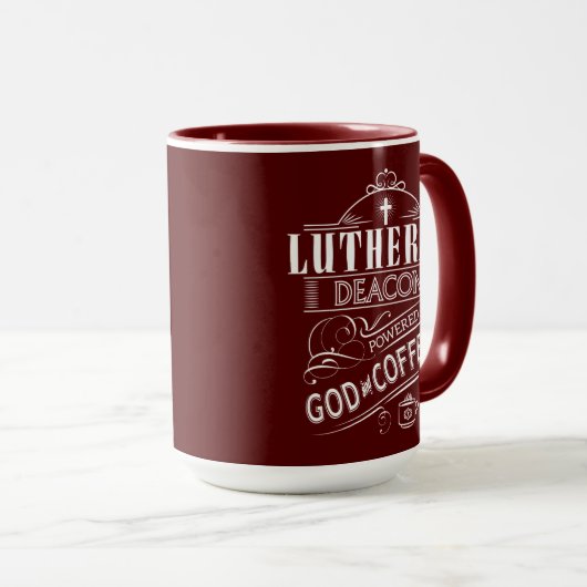 Lutherische Diakon, angetrieben durch Gott und Tasse (VorderseiteRechts)