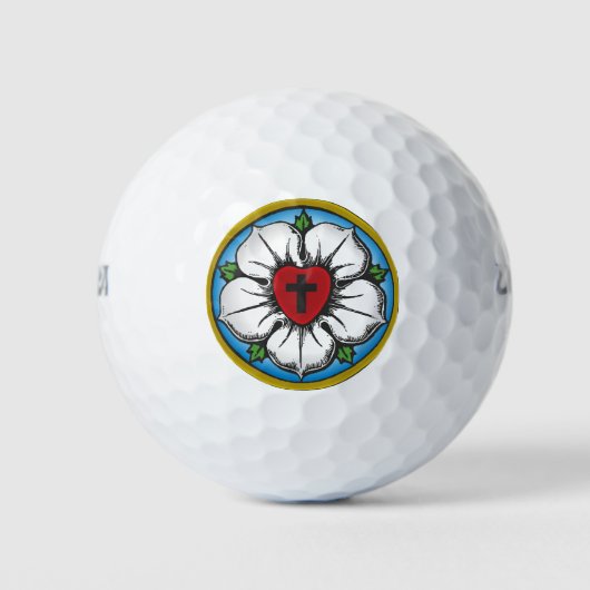 Lutherische Rose Golfball (Vorderseite)