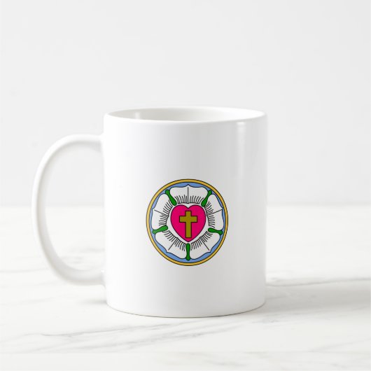 Lutherische Rose Kaffeetasse (Links)