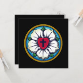 Lutherische Rose Karte (Vorderseite/Rückseite Beispiel)