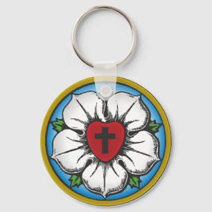 Lutherische Rose Schlüsselanhänger