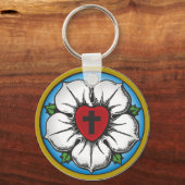 Lutherische Rose Schlüsselanhänger (Vorderseite)