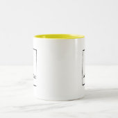 Lutherisches Küken Zweifarbige Tasse (Mittel)