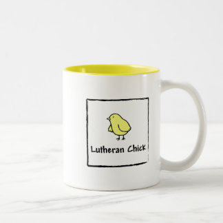 Lutherisches Küken Zweifarbige Tasse