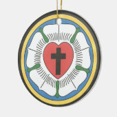 Lutherisches Siegel Keramikornament (Links)