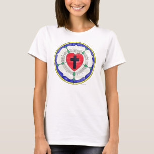 Lutherrose-Buntglasfenster T-Shirt