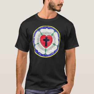 Lutherrose-Buntglasfenster T-Shirt
