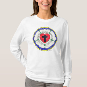 Lutherrose-Buntglasfenster T-Shirt