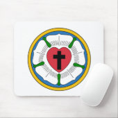 Lutherrose Luther Rose Lutheranism Martin Luther Mousepad (Mit Mouse)