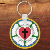 Lutherrose Luther Rose Lutheranism Martin Luther Schlüsselanhänger (Vorderseite)
