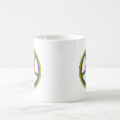 Lutherrose mit geprägtem Look Kaffeetasse (Mittel)
