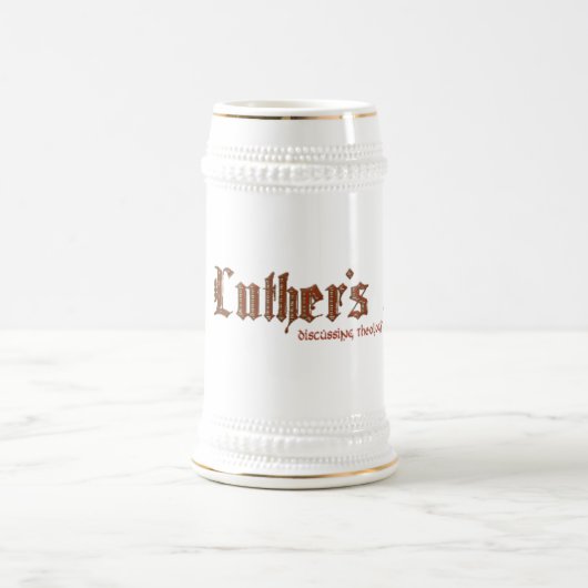 Luthers Männer Stein Bierglas (Mittel)