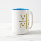 Luthers Reformation Cross Zweifarbige Tasse (VorderseiteRechts)