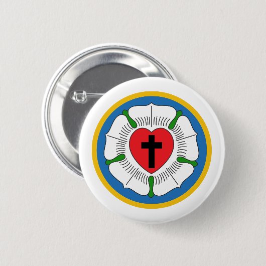 Luthers Rose Button (Vorne & Hinten)