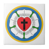 Luthers Rose Fliese (Vorderseite)