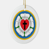 Luthers Rose Keramik Ornament (Rechts)