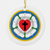 Luthers Rose Keramik Ornament (Vorne)