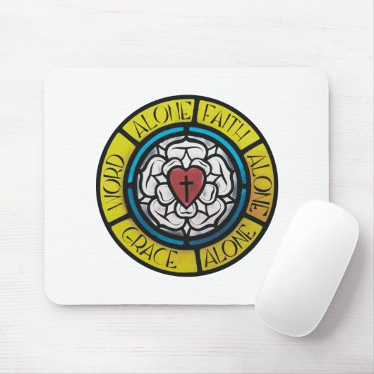 Luthers Rose Mousepad (Mit Mouse)