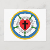 Luthers Rose Postkarte (Vorderseite)