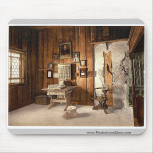 Luthers Studie, Wartburg, Thüringen, Deutschland Mousepad