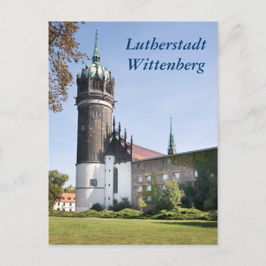 Lutherstadt Wittenberg Schlosskirche Postkarte (Vorderseite)