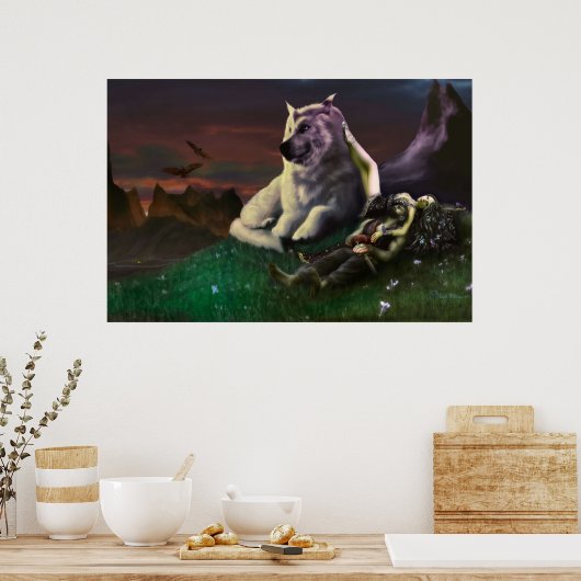 Luthien tends Beren Poster (Küche)