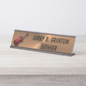 LUTHIER SCHREIBTISCHNAMENSPLAKETTE (Vorderseite )