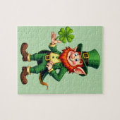 Lutin und 4-Blättriger Klee Puzzle (Horizontal)