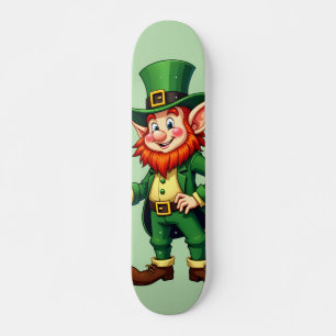 Lutin und 4-Blättriger Klee Skateboard