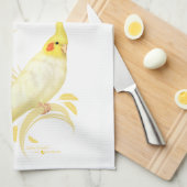 Lutino Cockatiel Handtuch (Viertel Falte)