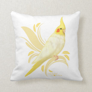 Lutino Cockatiel Kissen