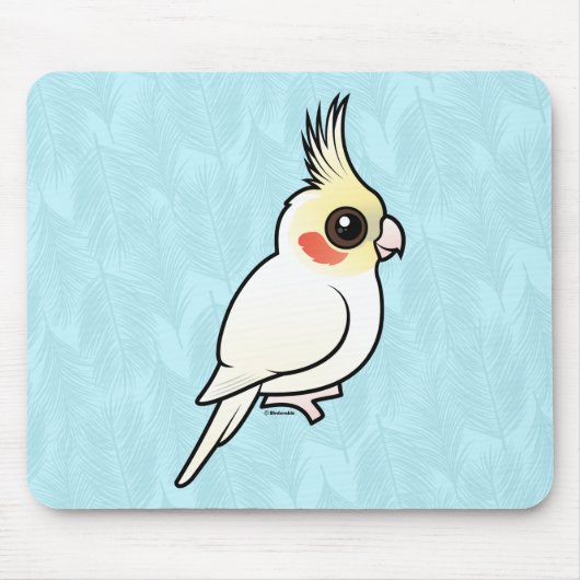 Lutino Cockatiel Mousepad (Vorne)