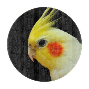 Lutino Cockatiel Schneidebrett