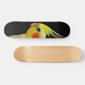 Lutino Cockatiel Skateboard (Horizontal)
