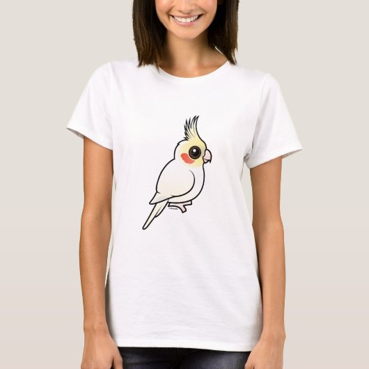 Lutino Cockatiel T-Shirt (Vorderseite)