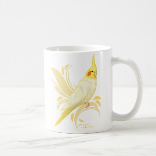 Lutino Cockatiel Tasse (Rechts)